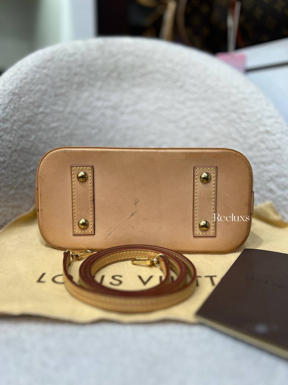 LOUIS VUITTON Alma BB Handbag Iconic Monogram Canvas