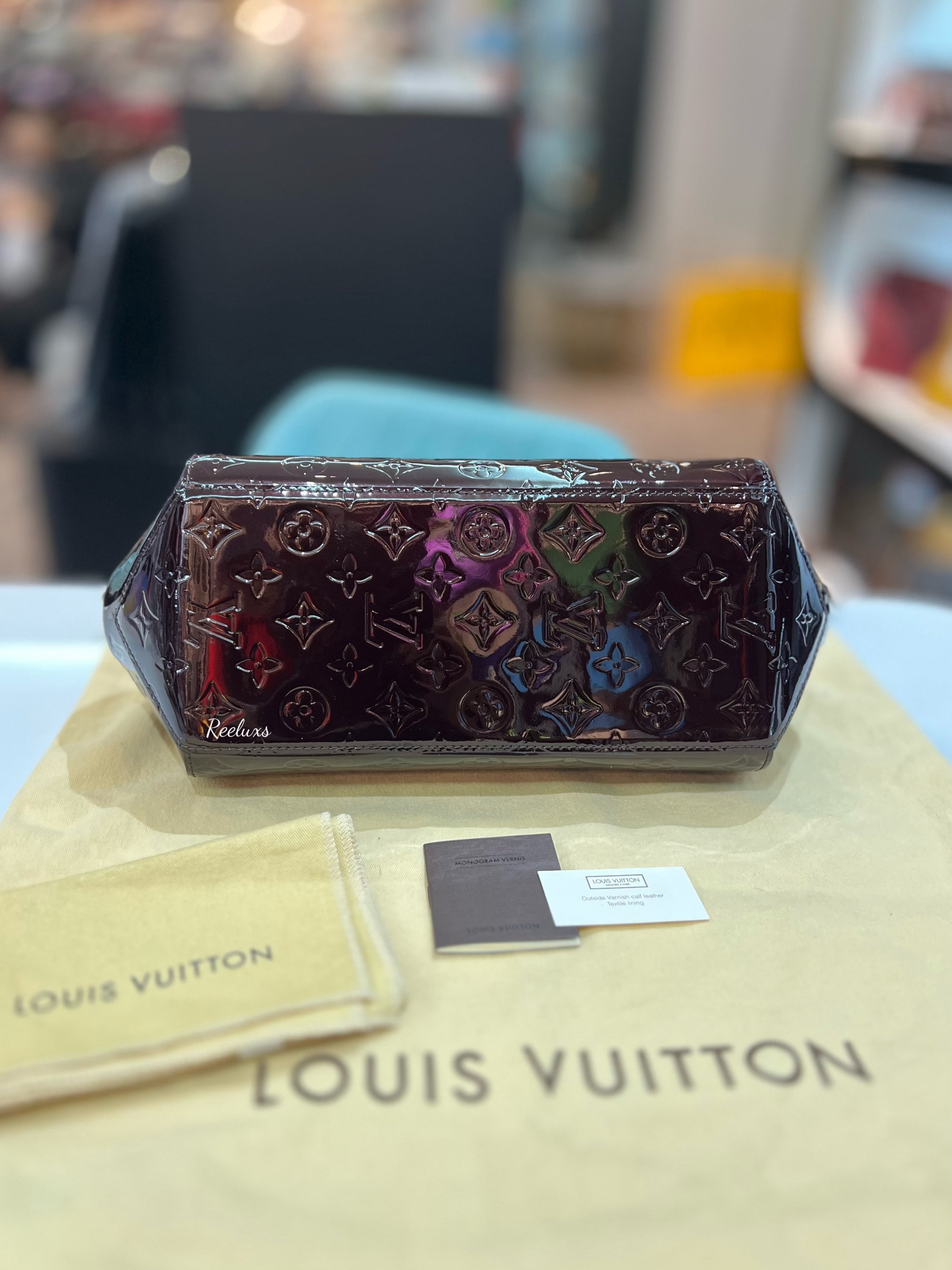 LOUIS VUITTON LV Amarante Monogram Vernis Sherwood PM Shoulder Bag