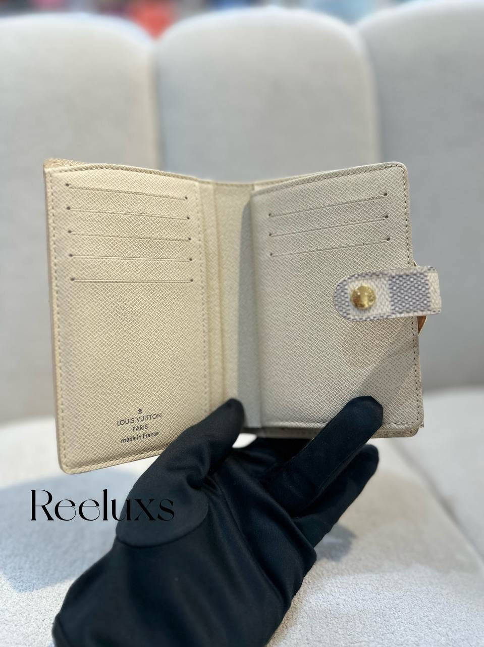 LOUIS VUITTON LV Damier Azur Agenda Cover Wallet