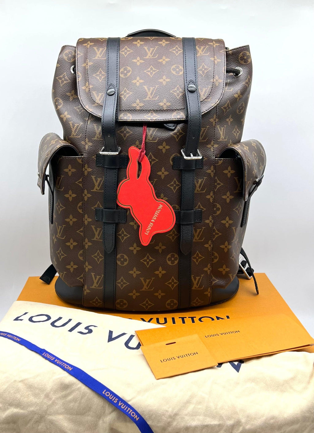 LOUIS VUITTON Monogram Macassar Christopher PM Backpack - Reeluxs 