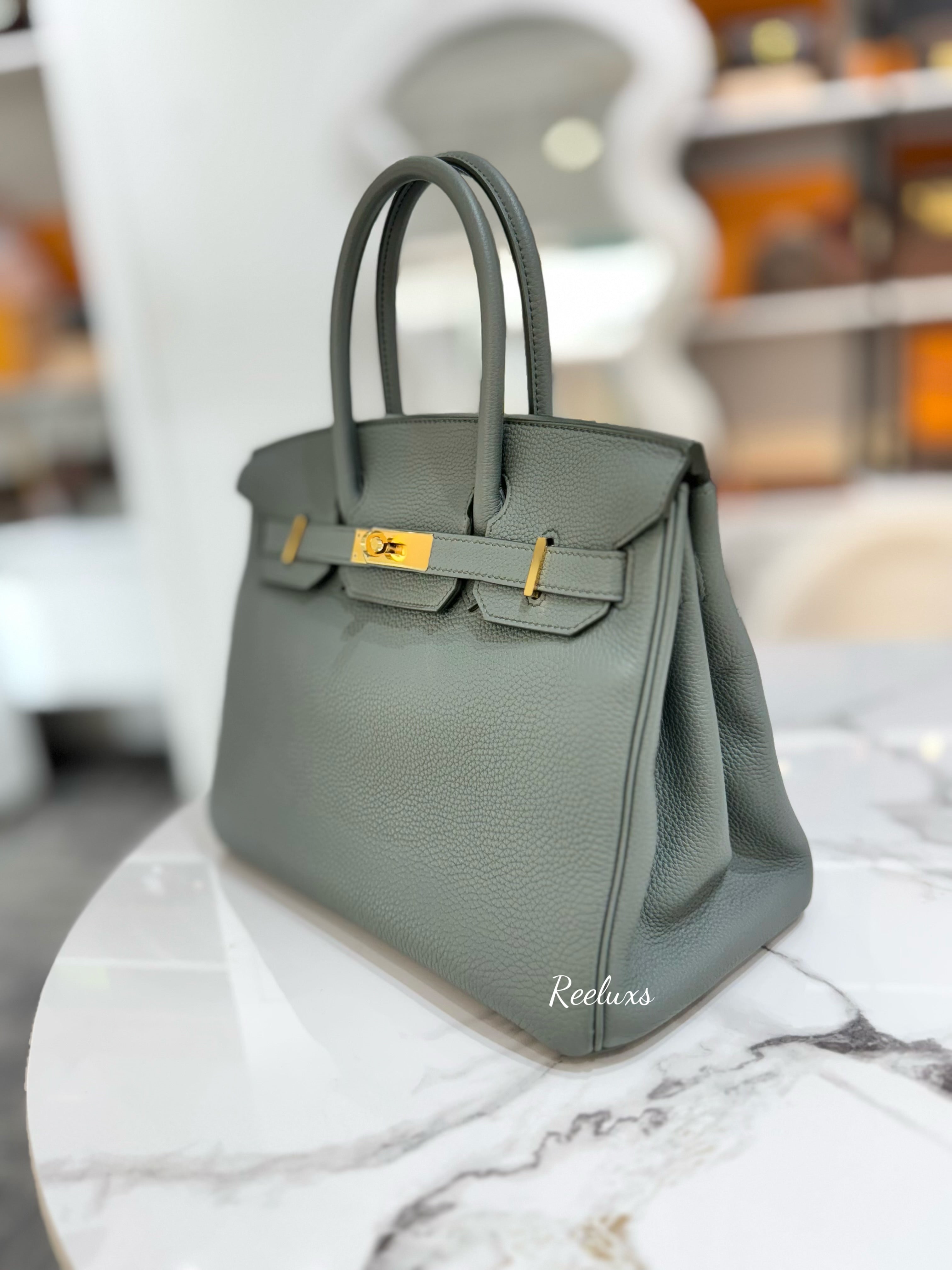 HERMES Birkin 30 Gold Hardware Handbag GHW