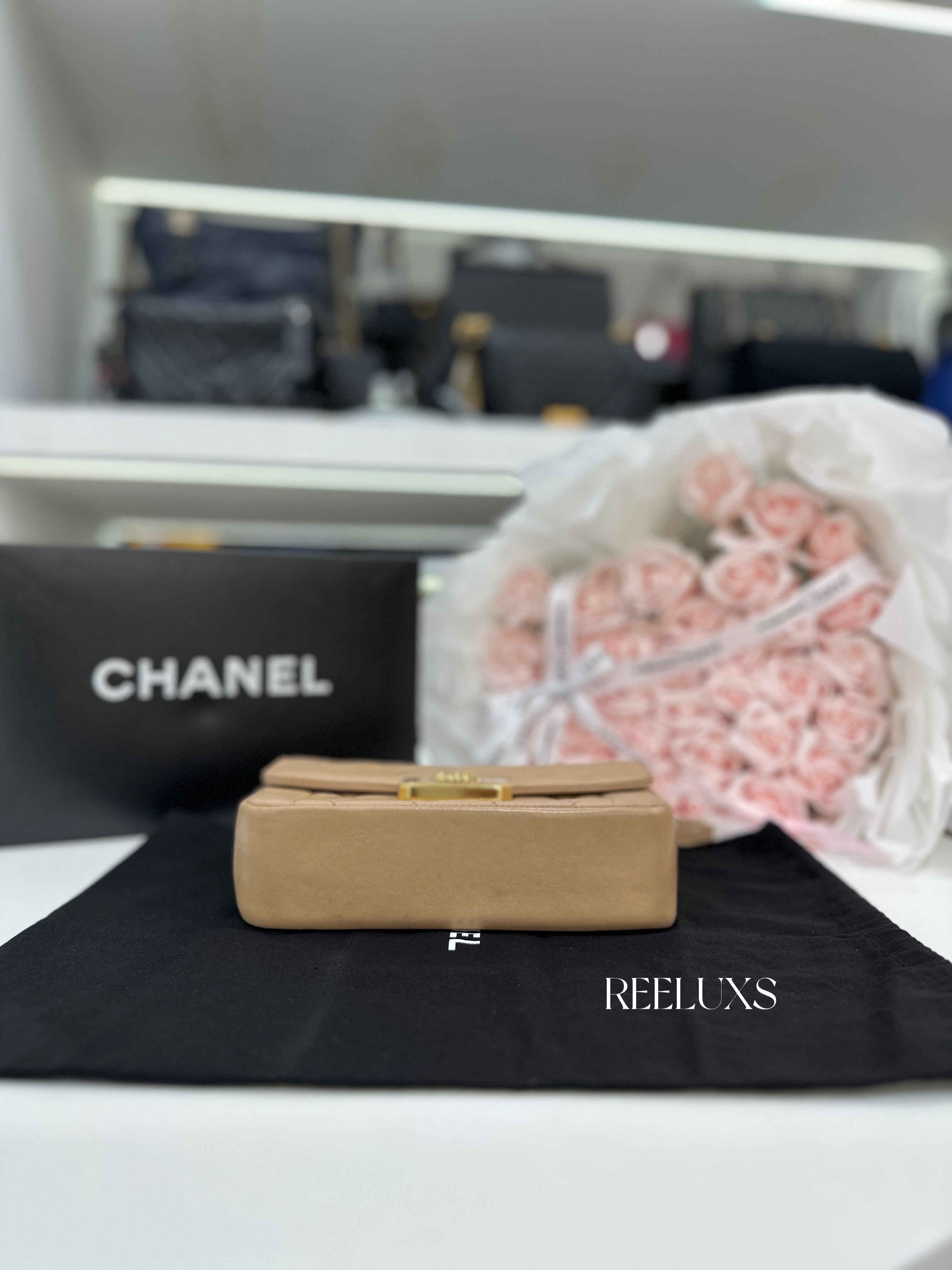 CHANEL Chic With Me Flap Quilted Lambskin Shoulder Bag