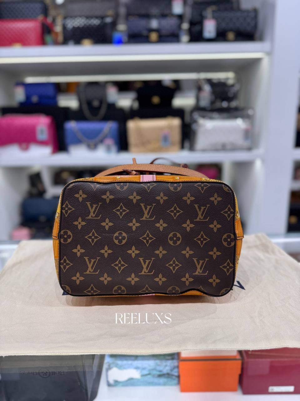LOUIS VUITTON Limited Edition 2018 Monogram Summer Trunks NoéNoé Bucket