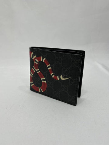 2024 FULL SET GUCCI  Kingsnake Wallet Men GG Supreme