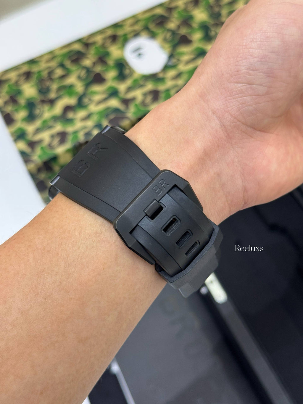 Full Set BELL & ROSS x BAPE BR 03-92 Green Camo