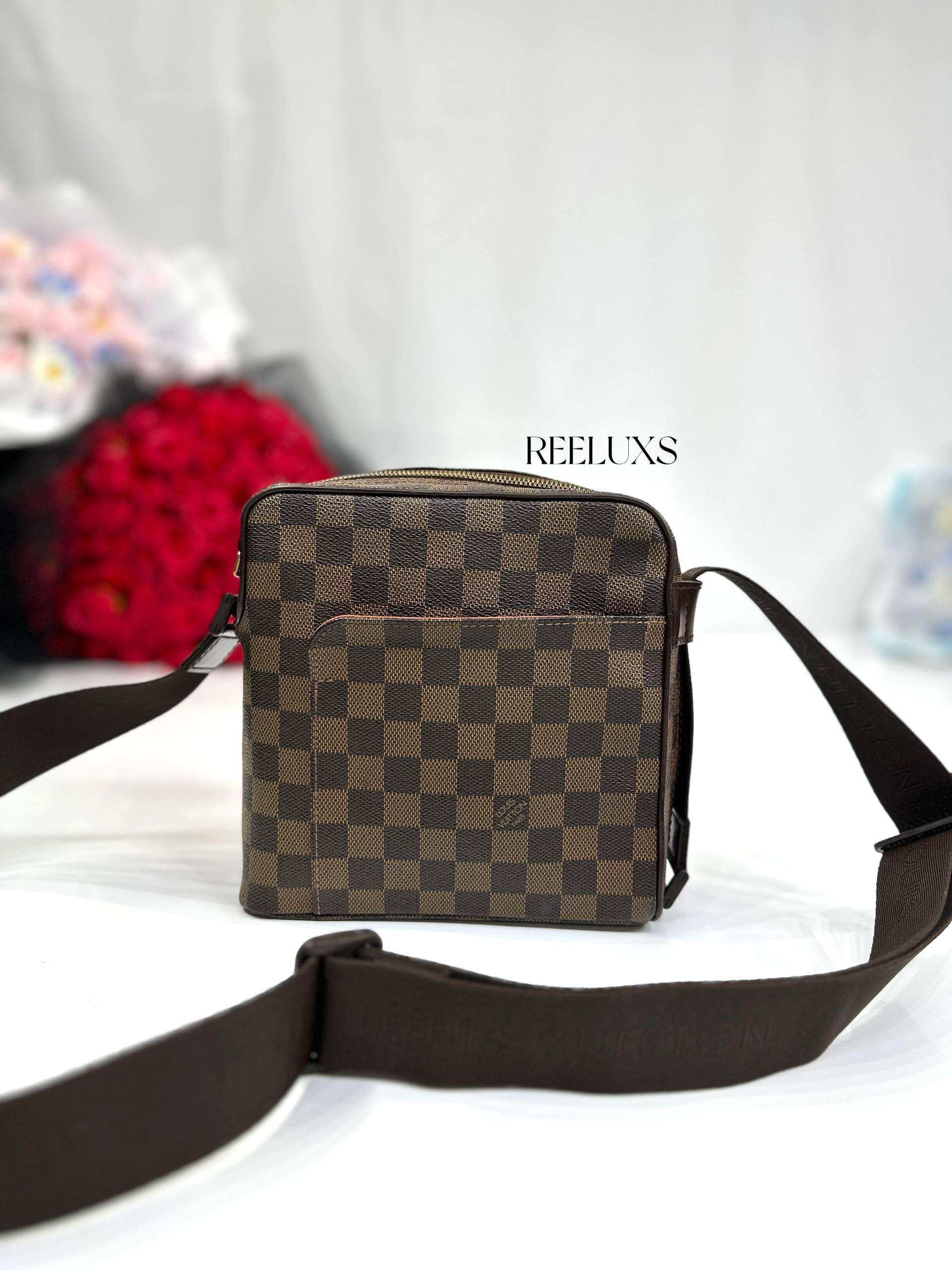 LOUIS VUITTON LV Damier Olaf PM Pochette Shoulder Bag