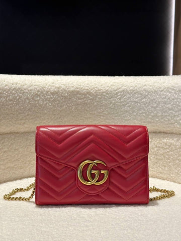 GUCCI GG Marmont Matelasse Wallet On Chain ( WOC ) HandBag