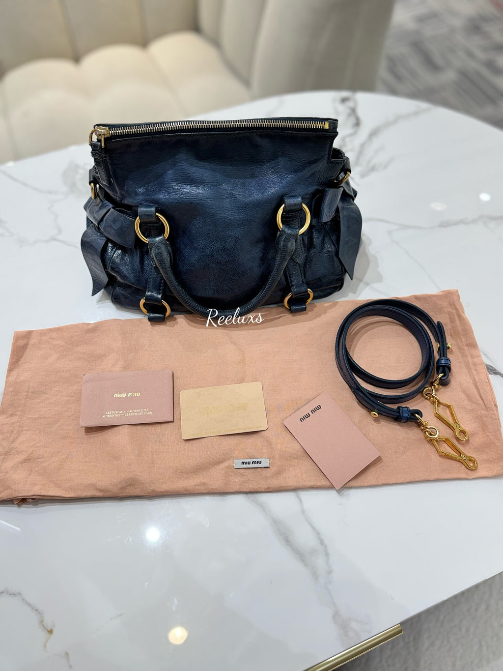 MIU MIU Satchel  Leather Hand Bag