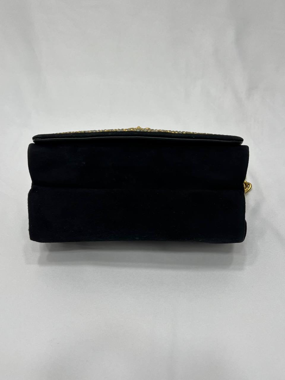 VERSACE Strass Embellished Palazzo Medusa Chain Bag