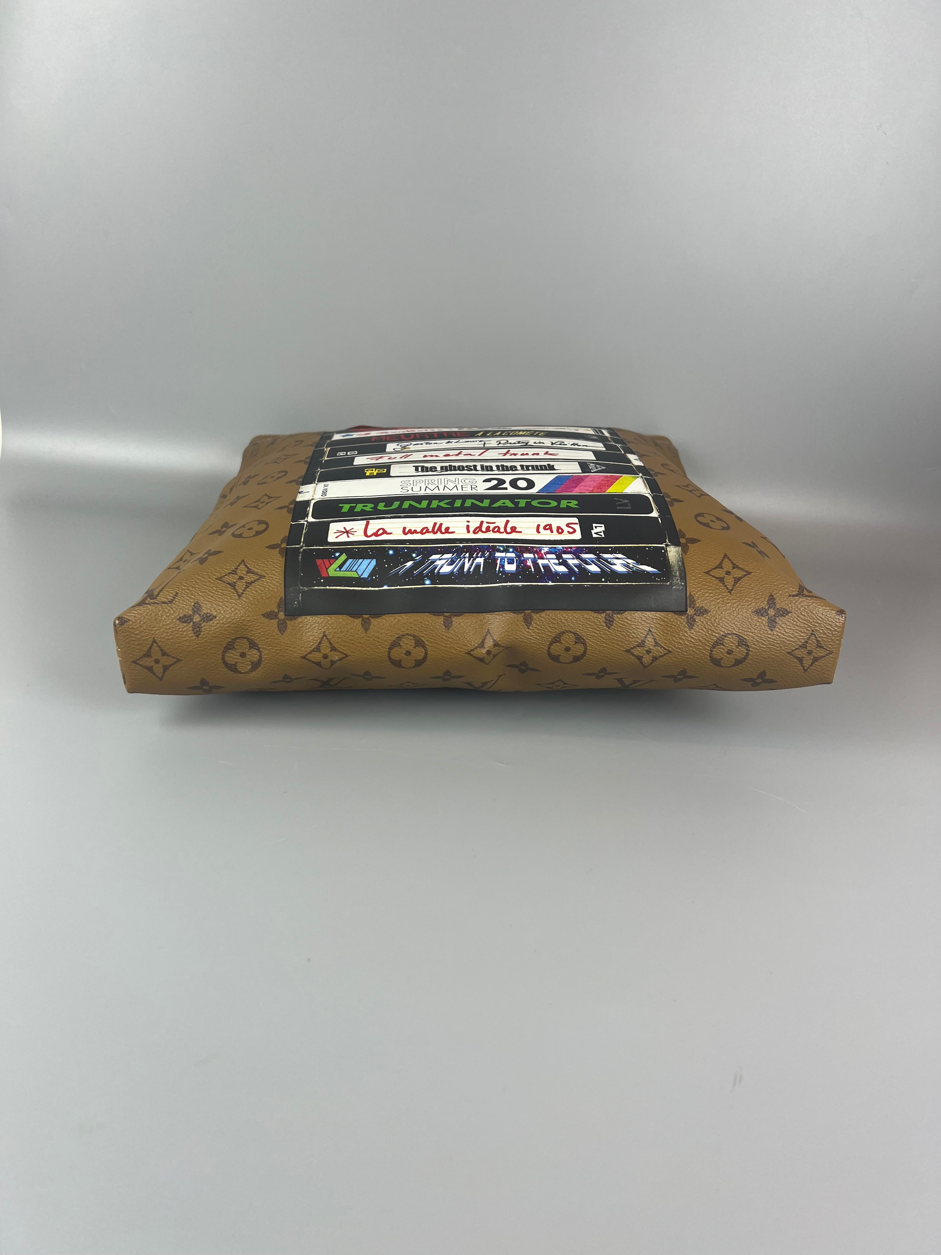 LOUIS VUITTON Carry It Tote Limited Edition VHS Tape Reverse Monogram Canvas