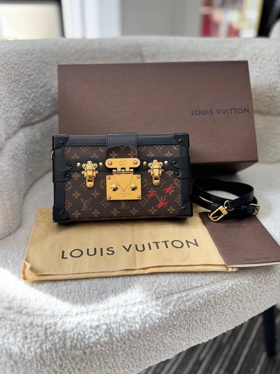 LOUIS VUITTON LV  Petite Malle Monogram Crossbody Bag