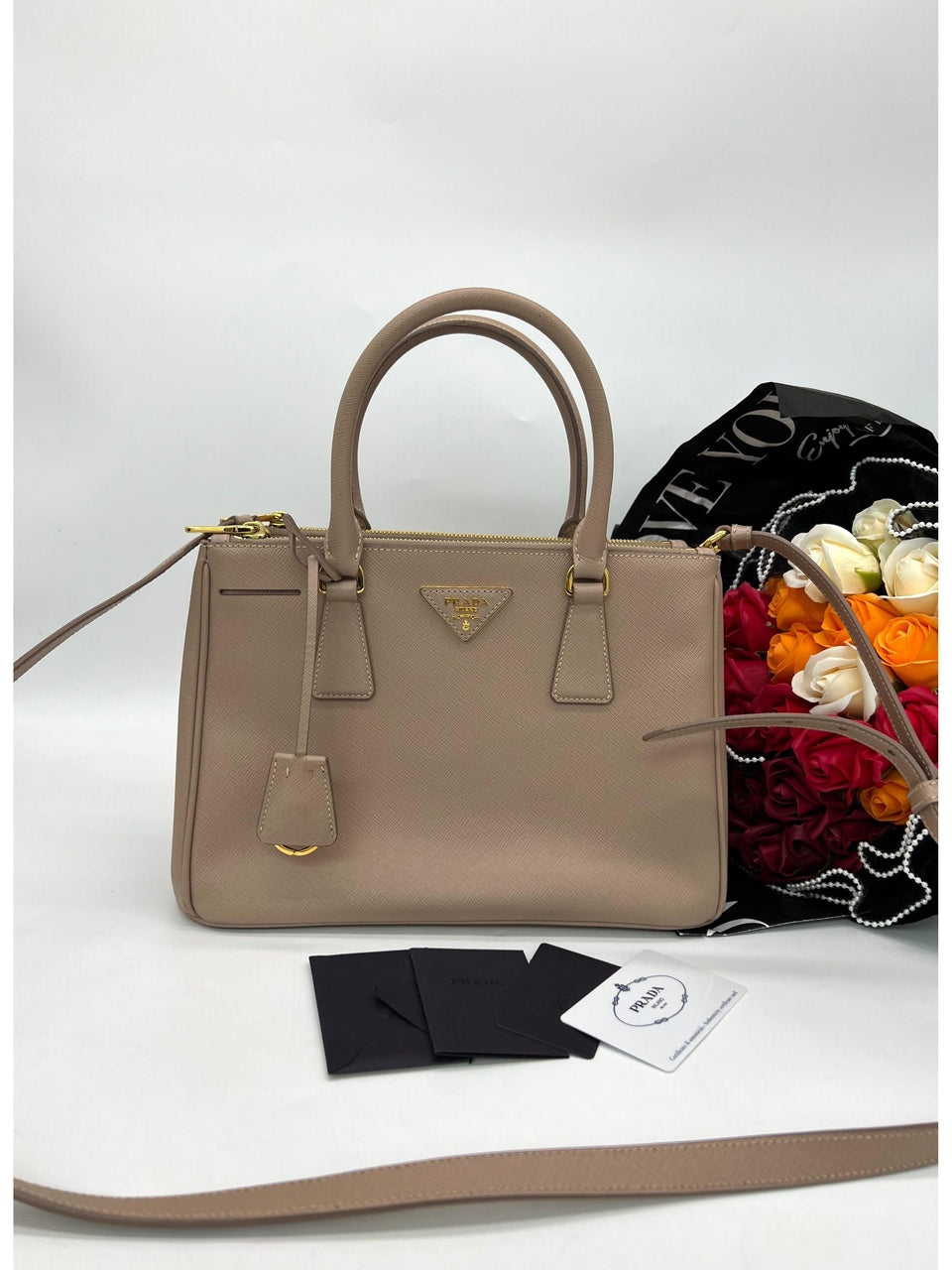 PRADA Casual Style Saffiano 2WAY Plain Leather Elegant Style - Reeluxs 