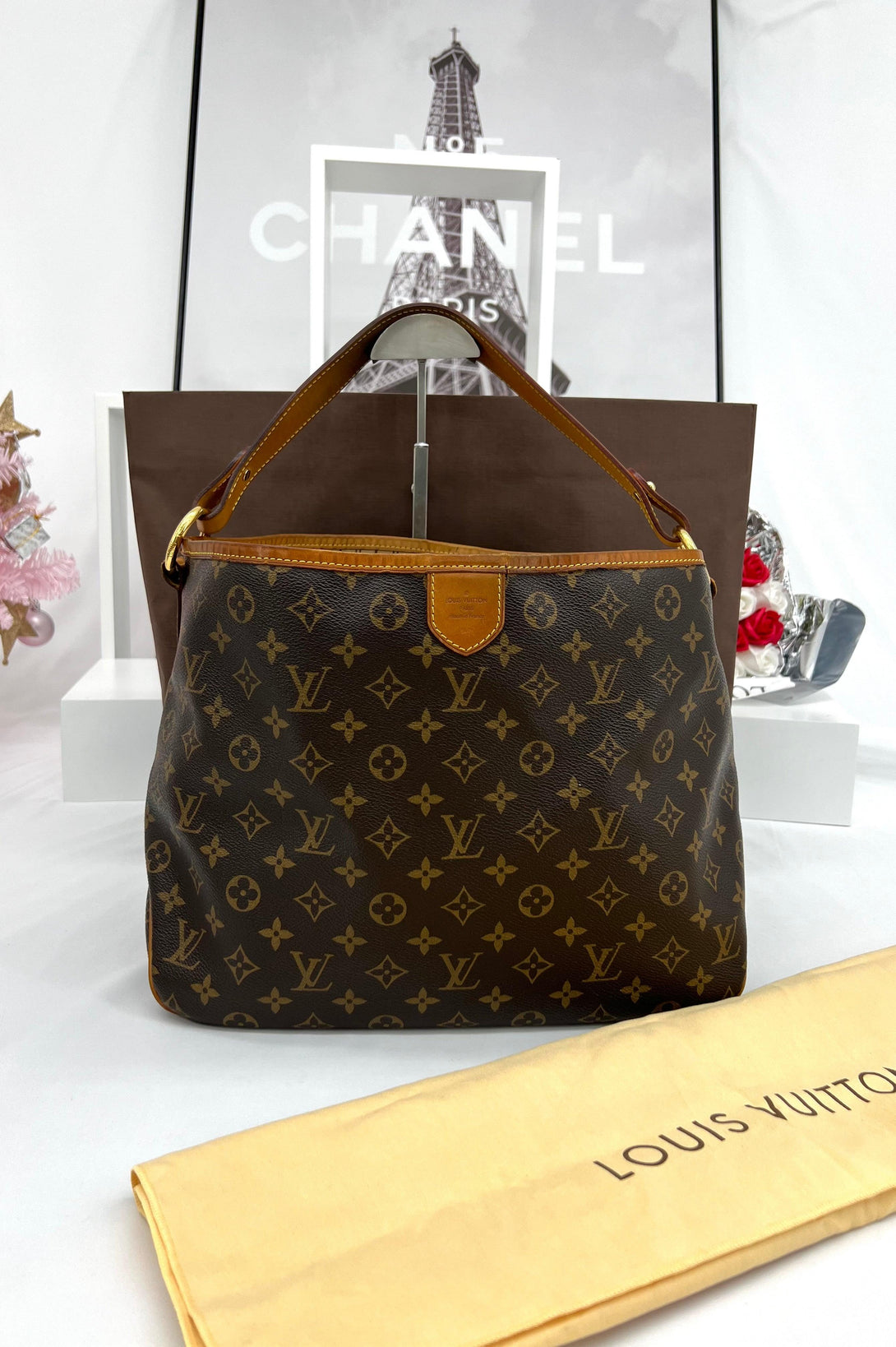 LOUIS VUITTON Monogram Delightful PM Shoulder Bag - Reeluxs 