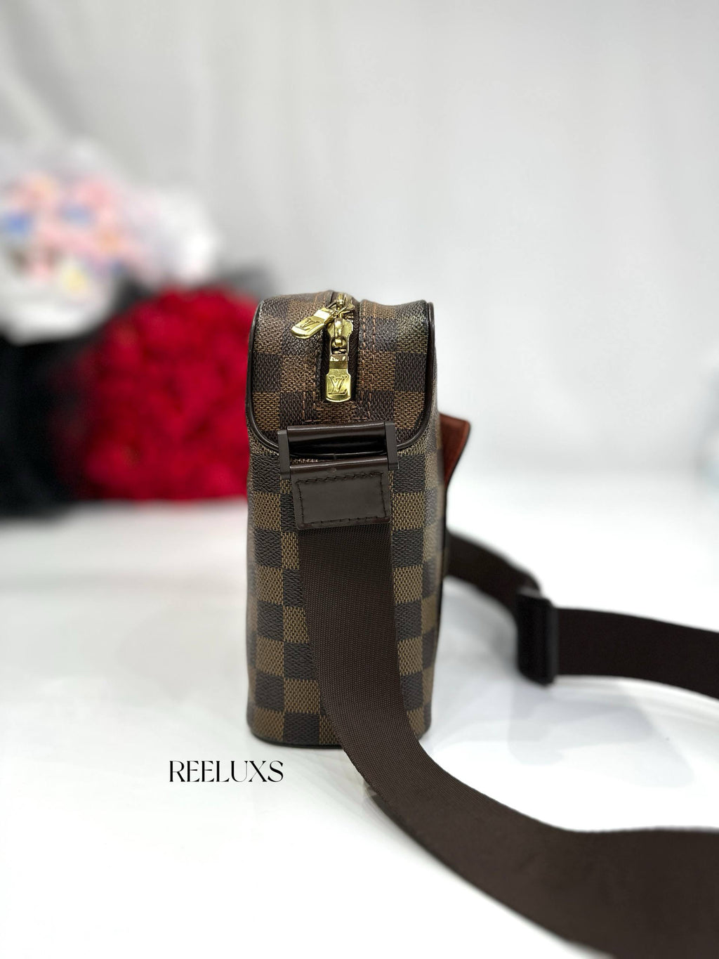 LOUIS VUITTON LV Damier Olaf PM Pochette Shoulder Bag