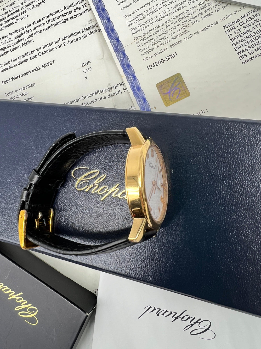 Chopard Classic 750 Gold Watch Full Set - Reeluxs 