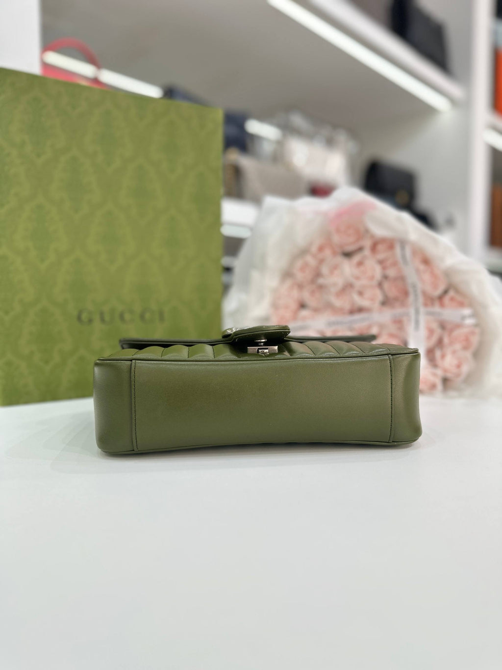 Gucci GG Marmont Small Matelassé Shoulder Bag