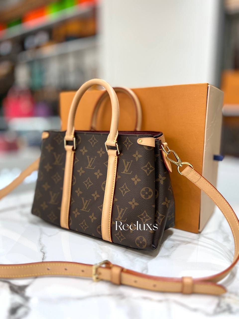 LOUIS VUITTON Soufflot BB handbag Full Set