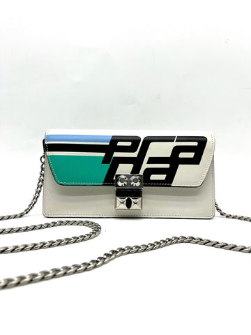 PRADA Elektra Wallet on Chain Printed Leather - Reeluxs 