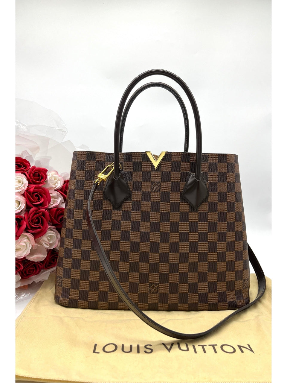 LOUIS VUITTON KENSINGTON DAMIER EBENE BAG - Reeluxs 