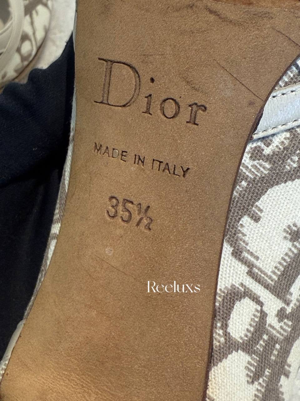 Christian Dior Monogram Leather Heels