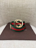 GUCCI GG Interlocking Web Belt