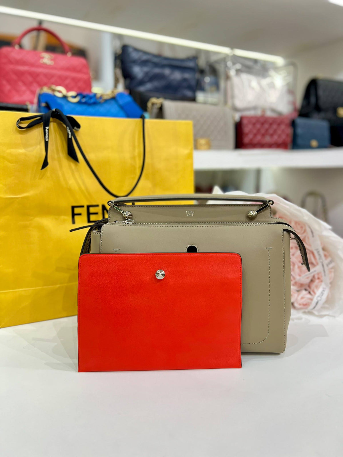 FENDI Medium Dotcom Satchel Bag