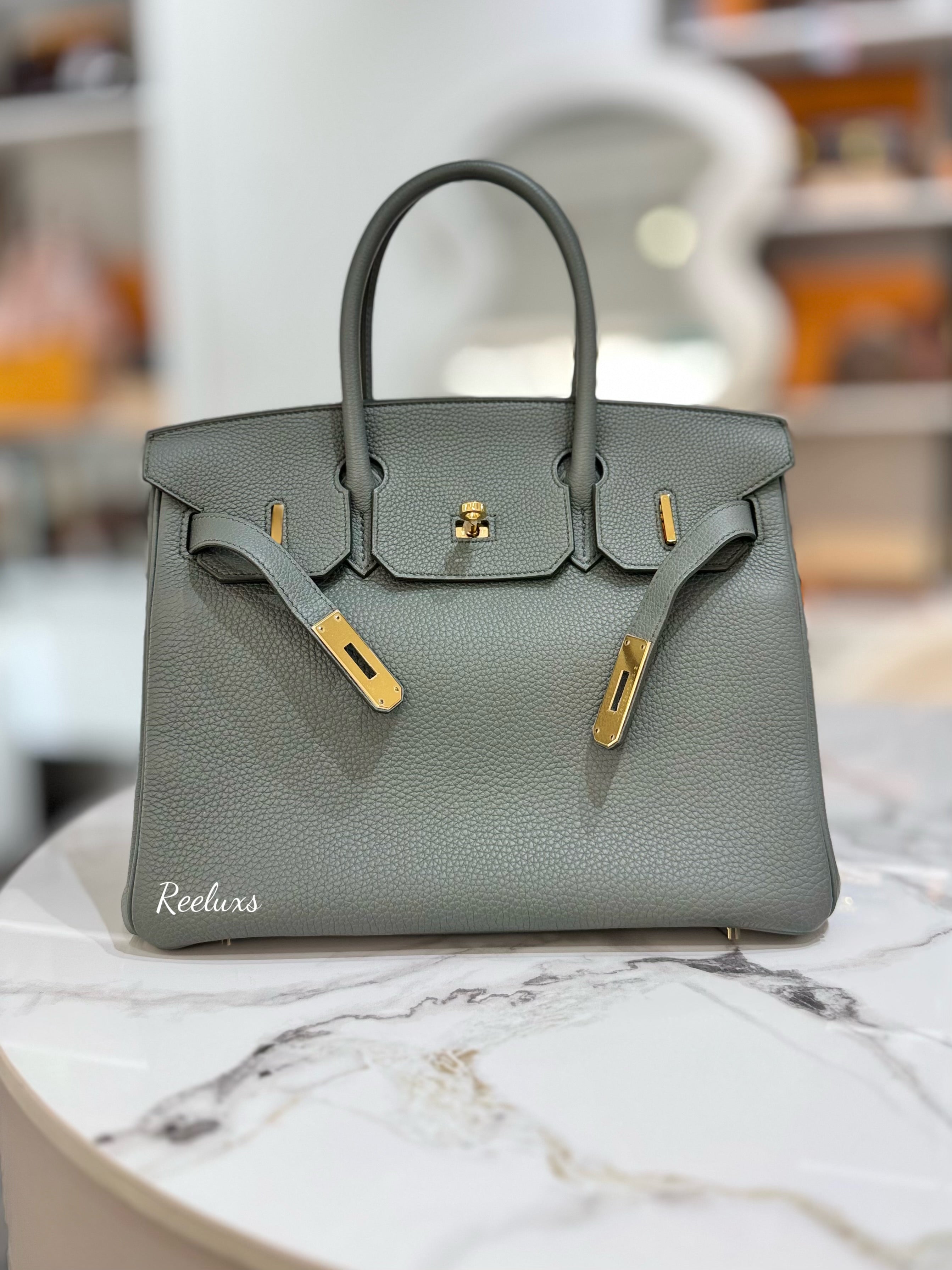 HERMES Birkin 30 Gold Hardware Handbag GHW