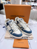 FullSet LOUIS VUITTON LV Trainer Maxi Sneaker In Cream Blue Color Shoes