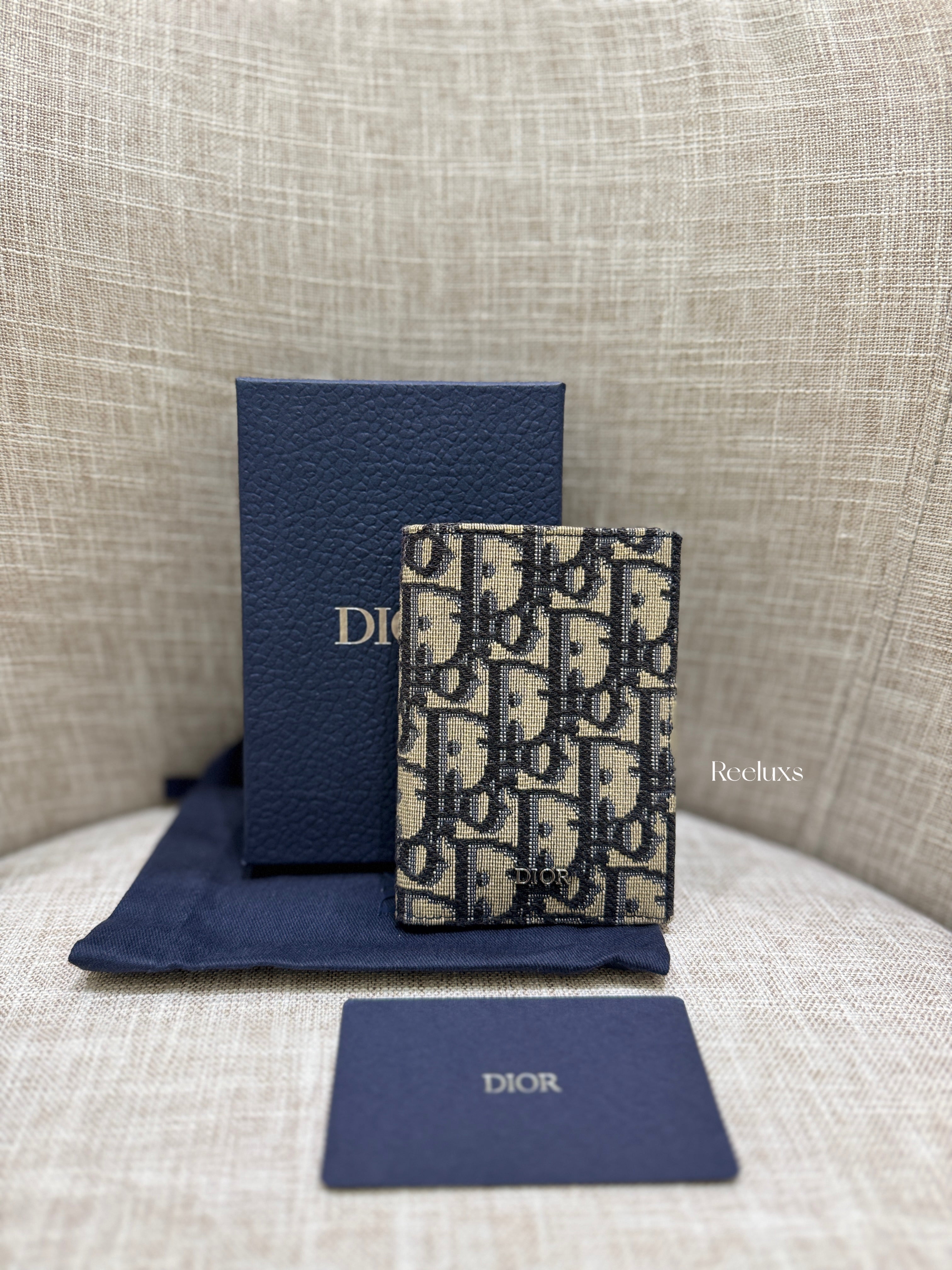 DIOR Oblique Bi- Fold Card Wallet