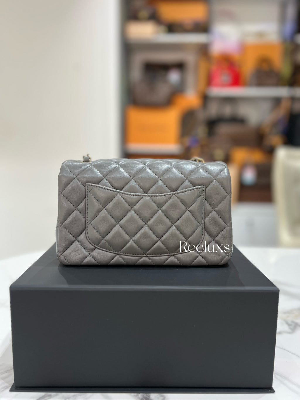 CHANEL Classic Mini Rectangular Single Flap Bag Full set