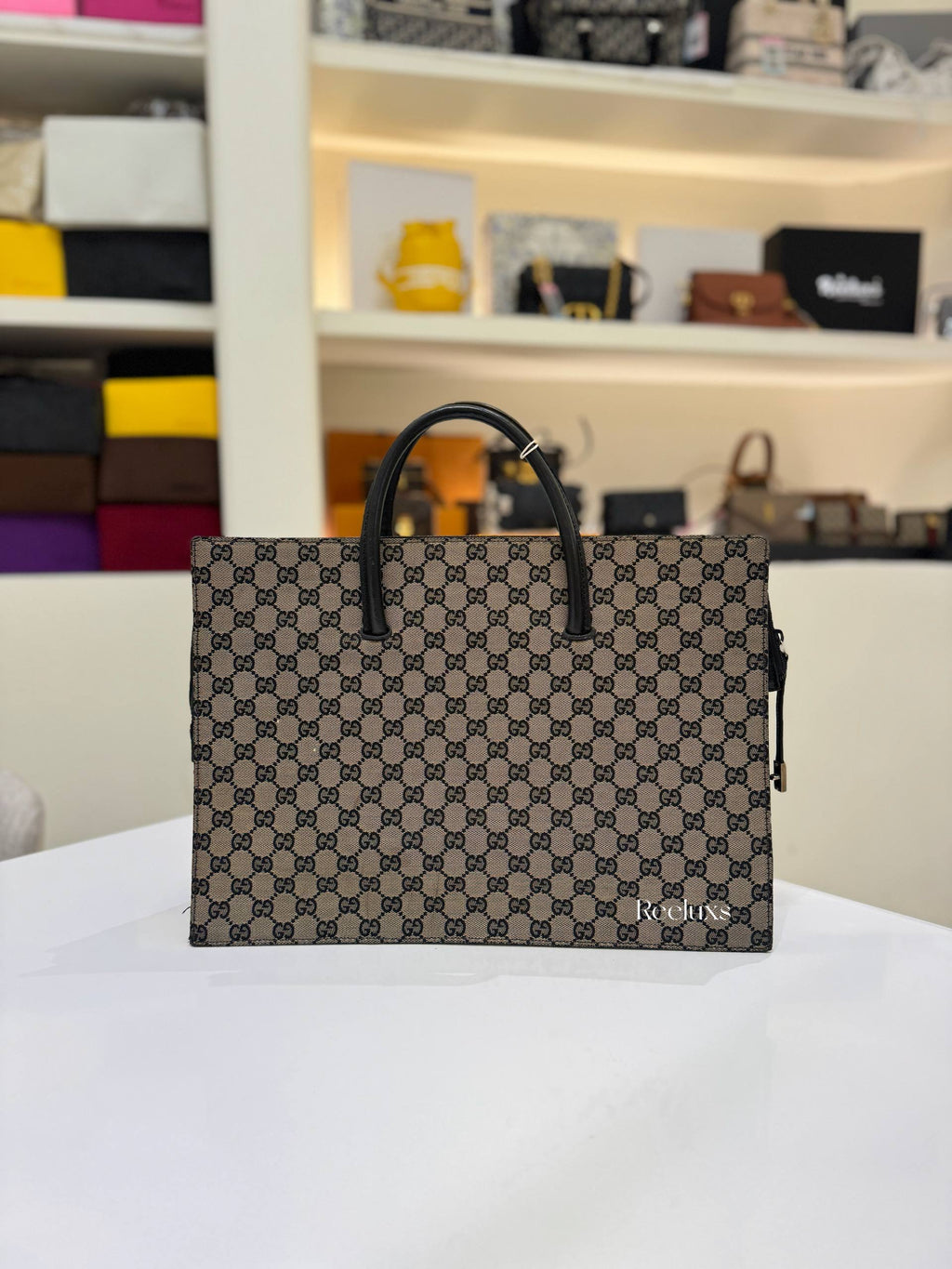 GUCCI Gg Supreme Wed Sherry Line Handbag