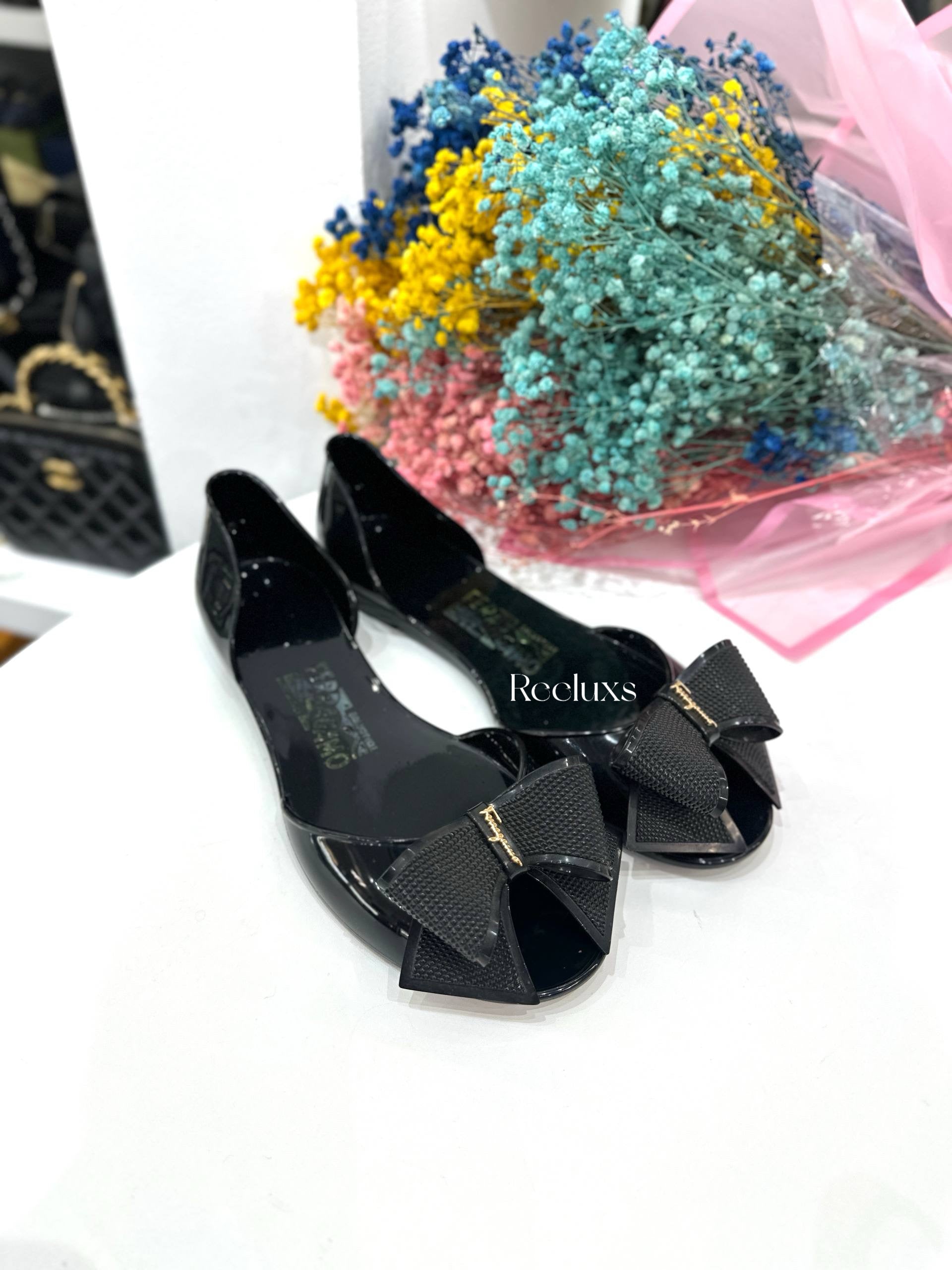 Salvatore Ferragamo Barbados jelly flat