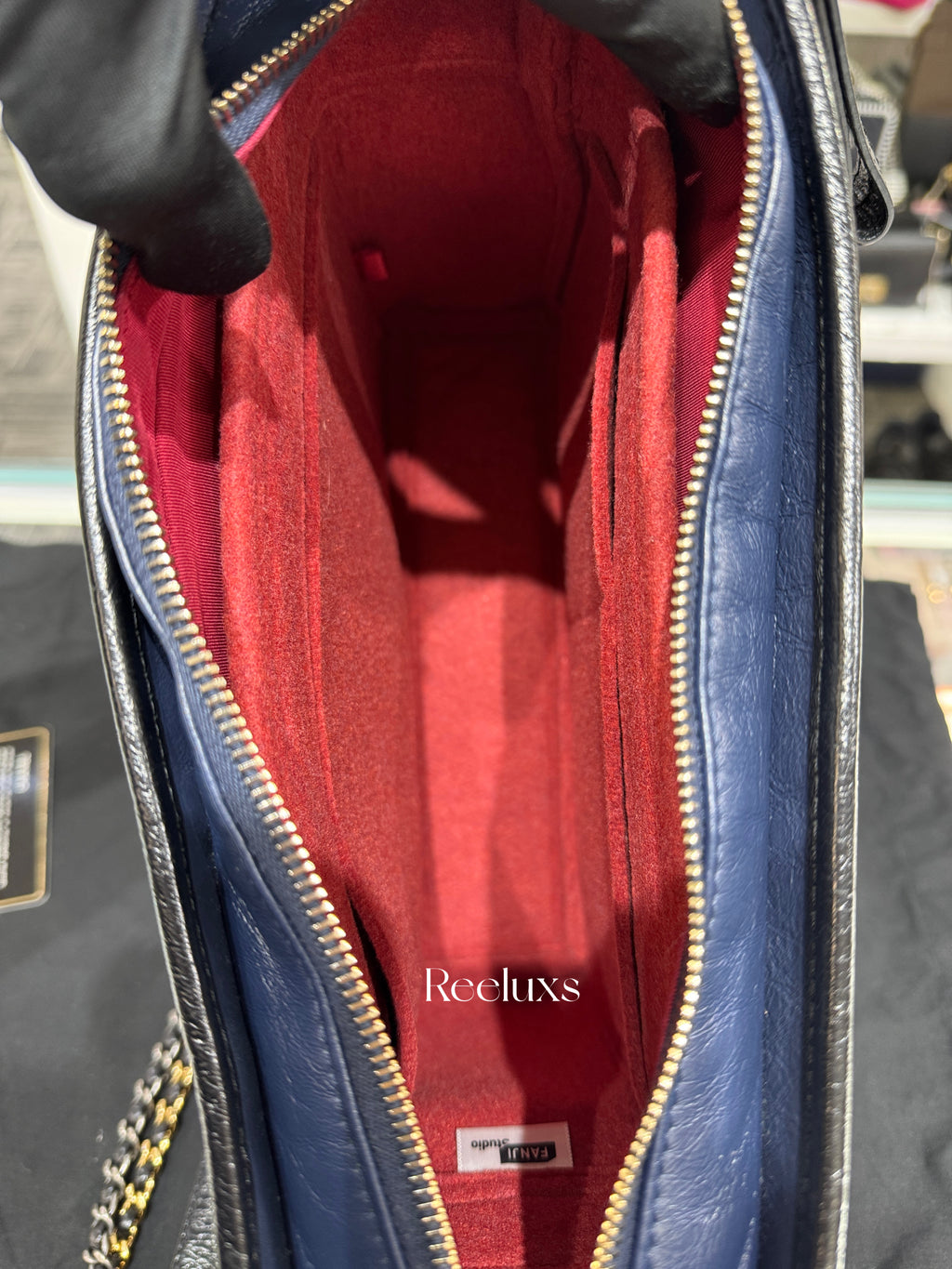 CHANEL Gabrielle Hobo Bag Navy Blue