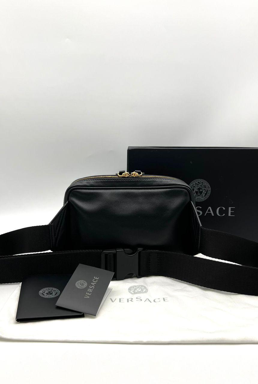 VERSACE Black 'La Medusa' Waist Bag - Reeluxs 