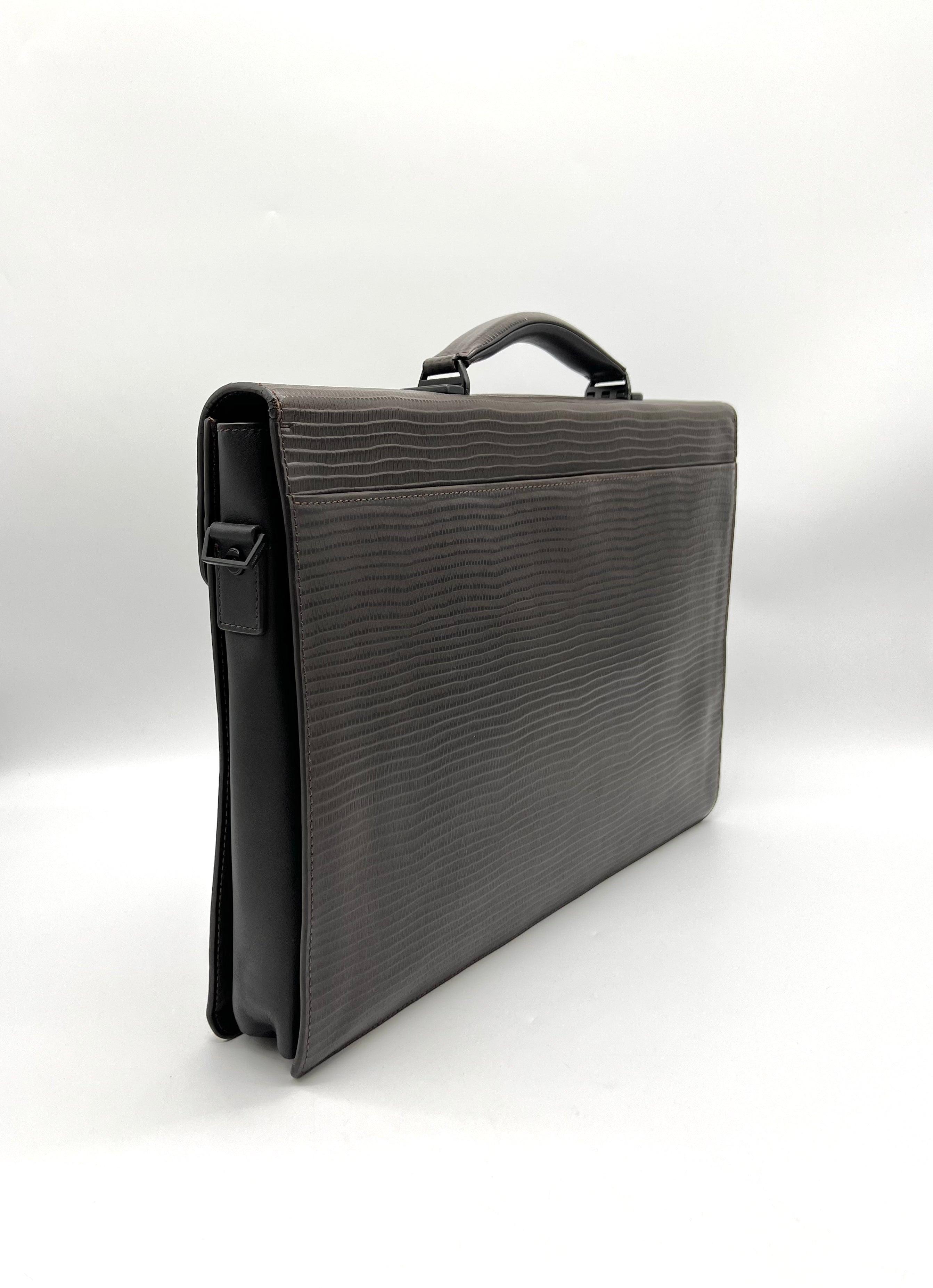 Braun Buffel Leather Briefcase - Reeluxs 