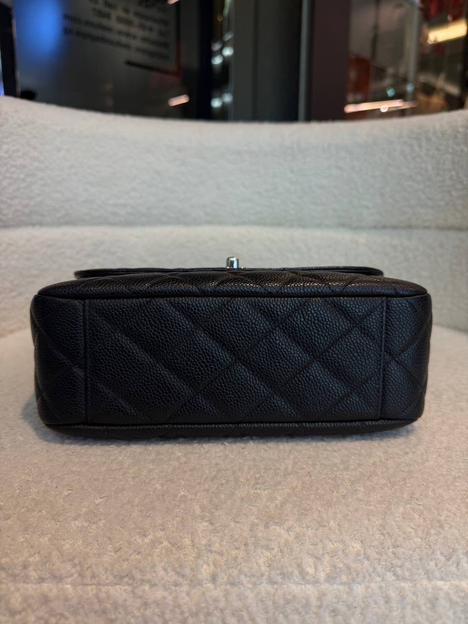 Chanel Classic Flap bag in black caviar leather