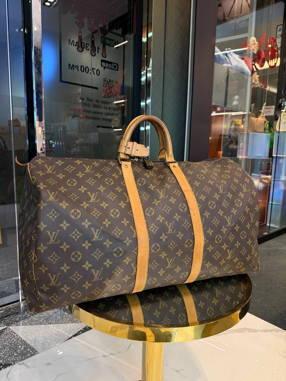Louis Vuitton Keepall 55 duffle bag