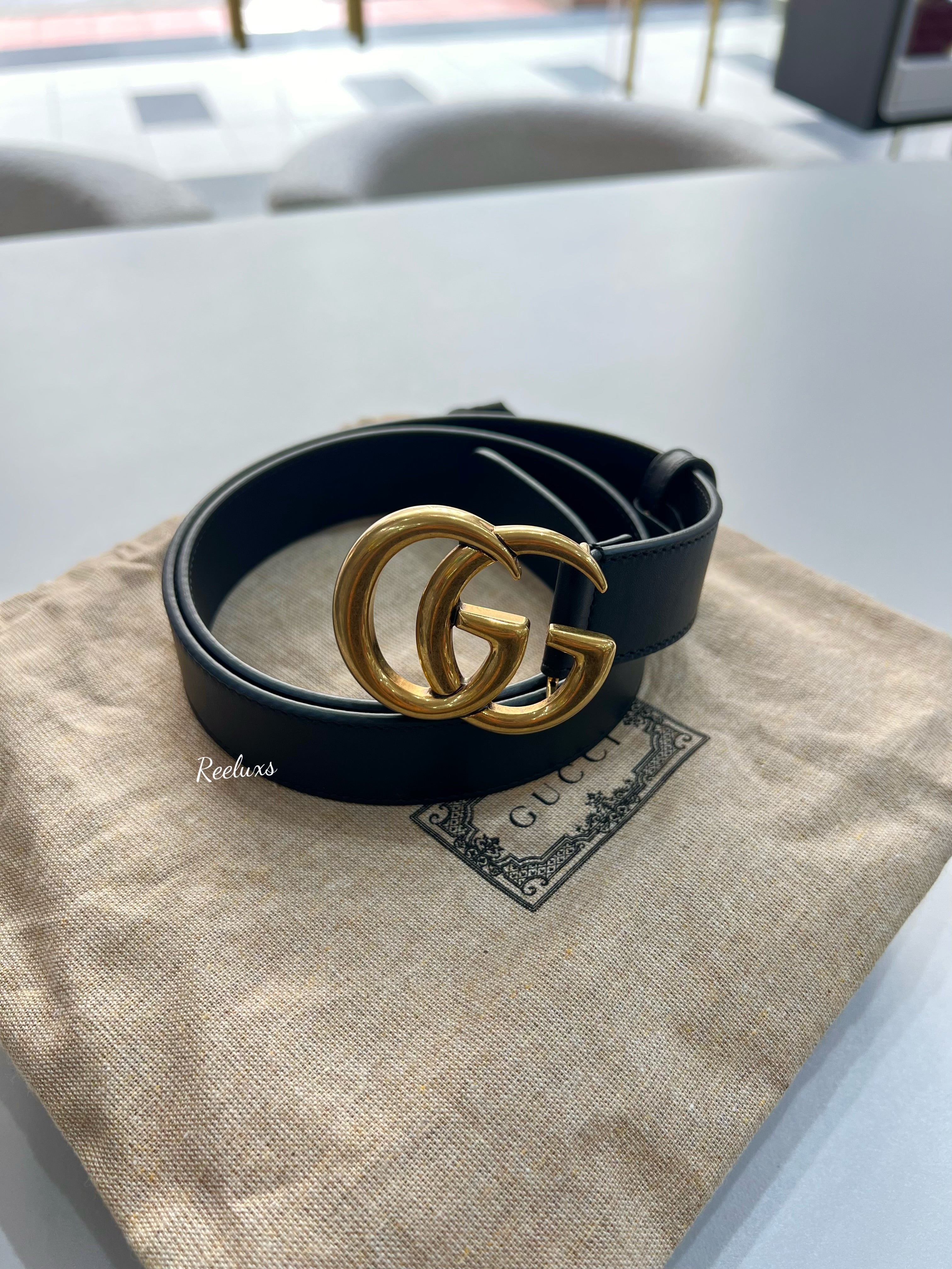 GUCCI GG Marmont  Leather Belt