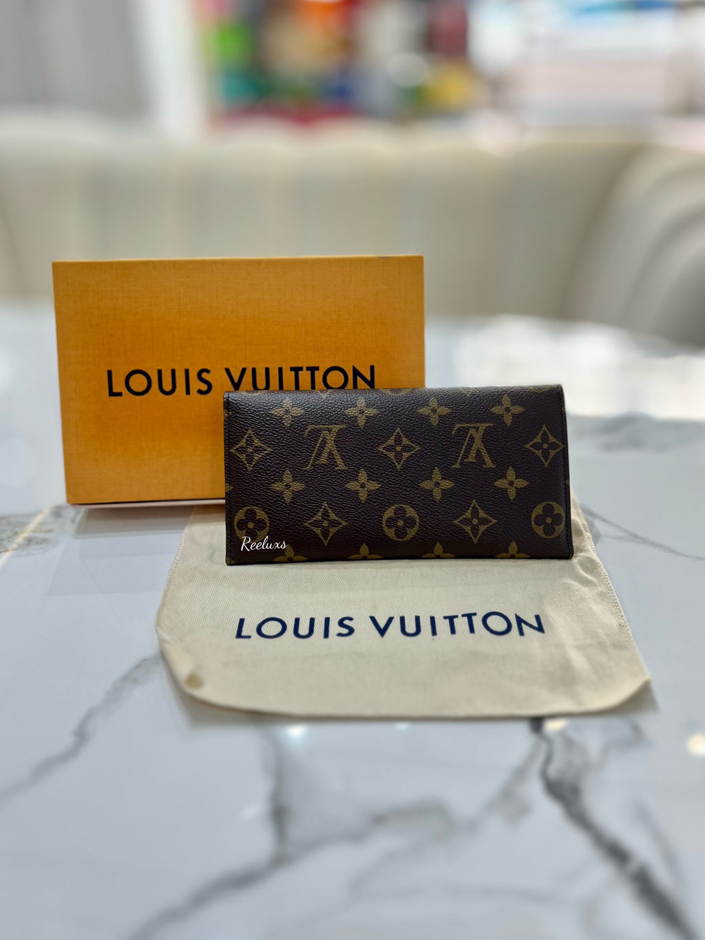 LOUIS VUITTON LV Monogram  Canvas Josephine Wallet