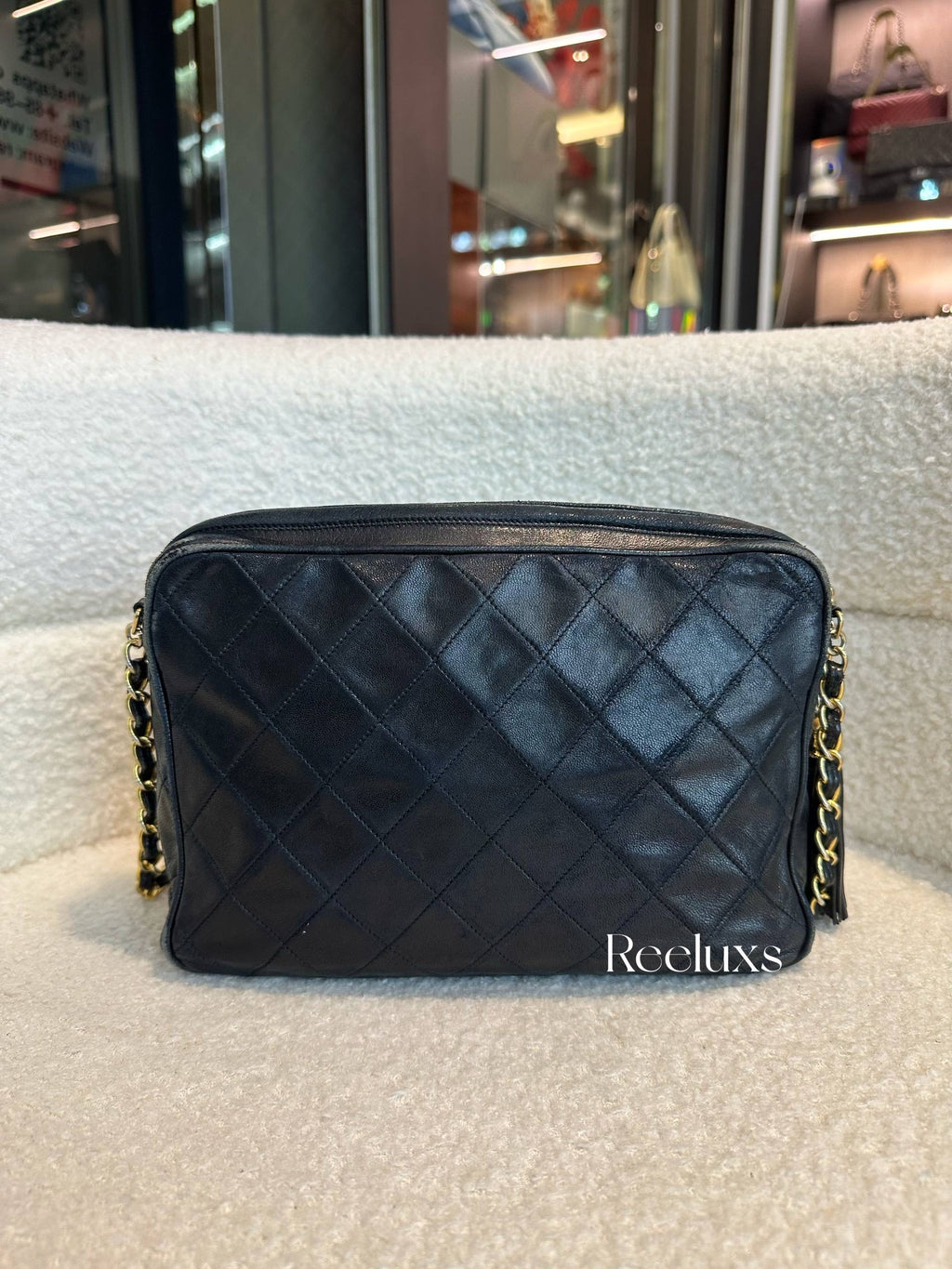 Chanel CC Matelasse Fringe Bag Leather Crossbody Bag
