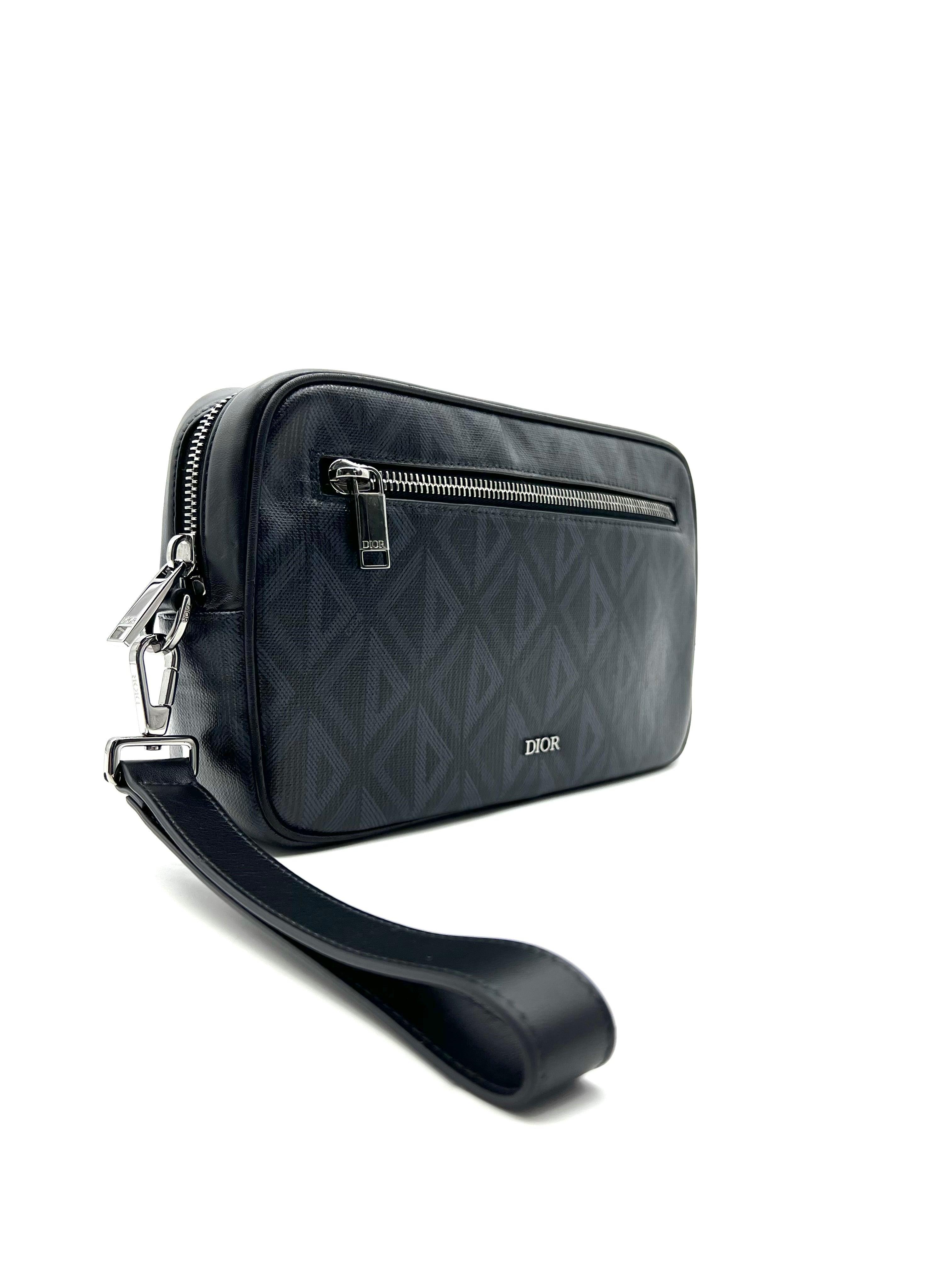 DIOR Clutch Diamond Canvas For Men - Reeluxs 