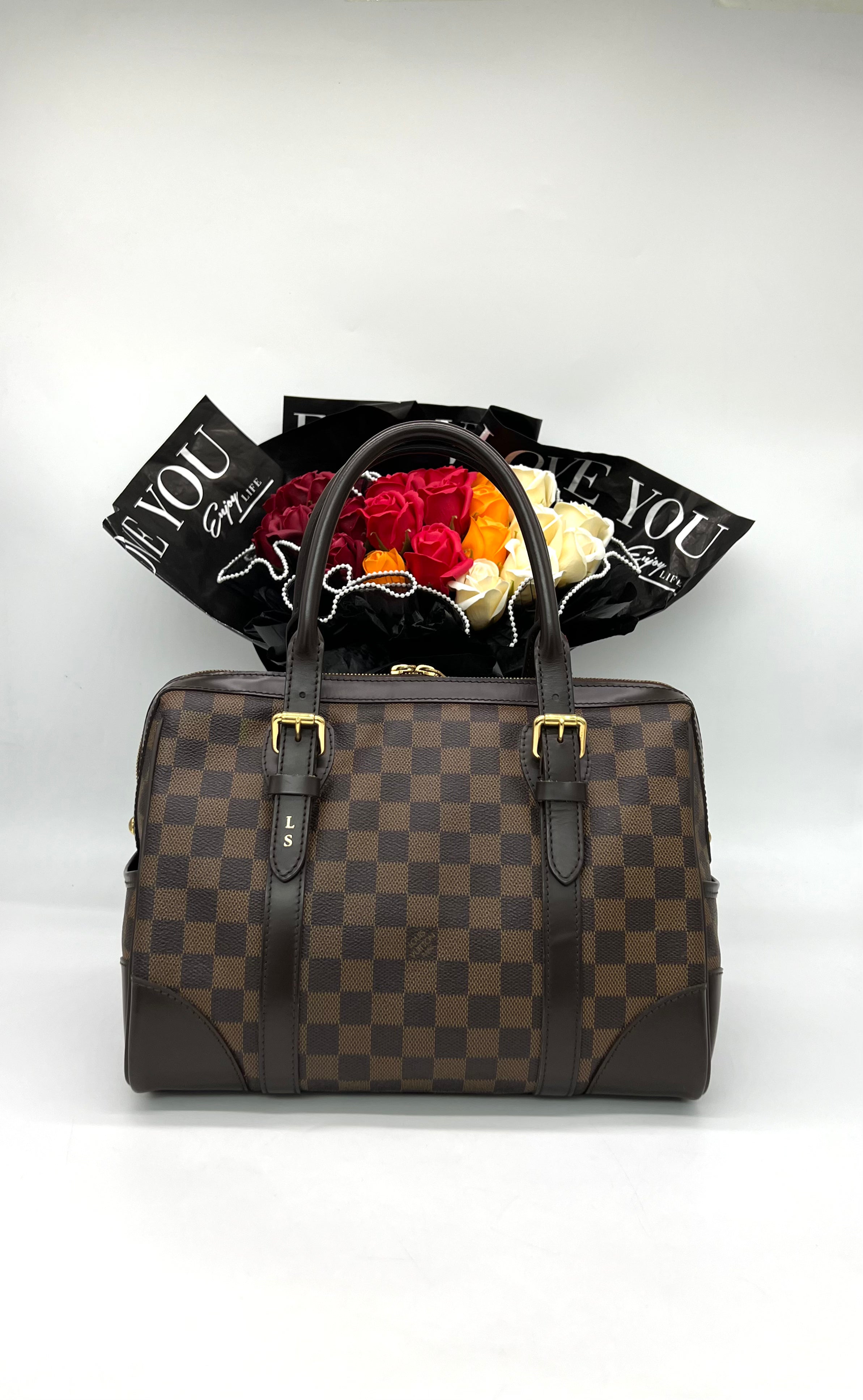 LOUIS VUITTON Berkeley Damier Ebene Handbag - Reeluxs 