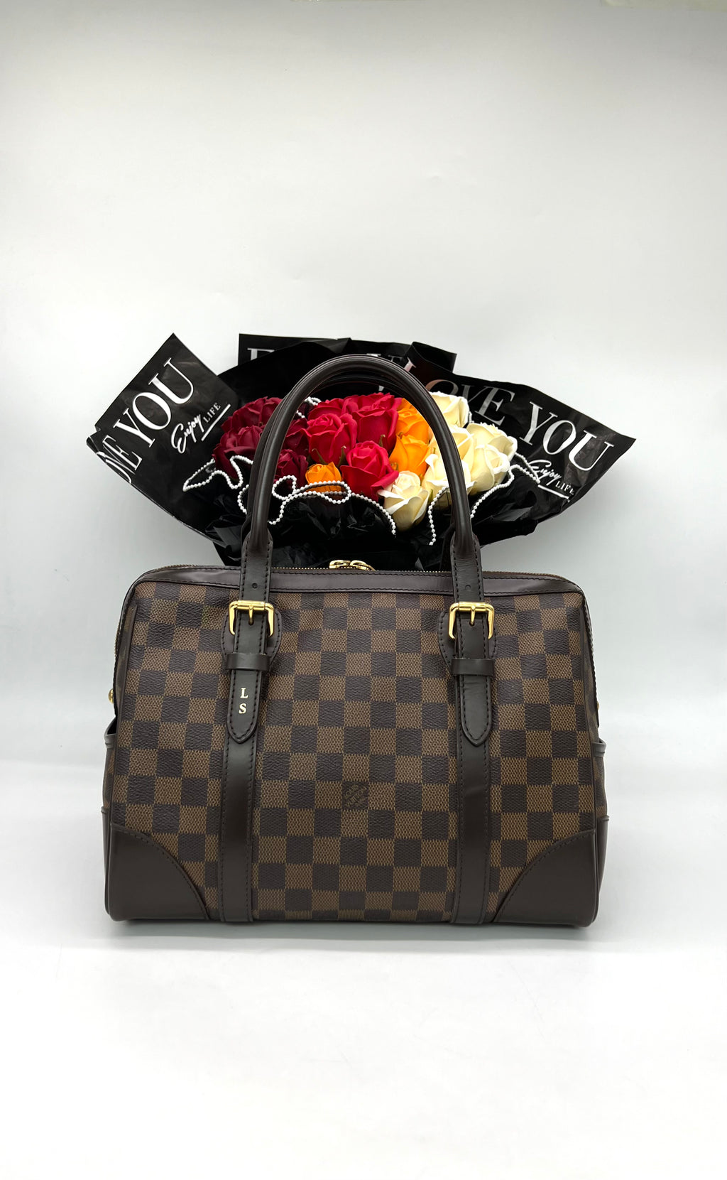 LOUIS VUITTON Berkeley Damier Ebene Handbag - Reeluxs 