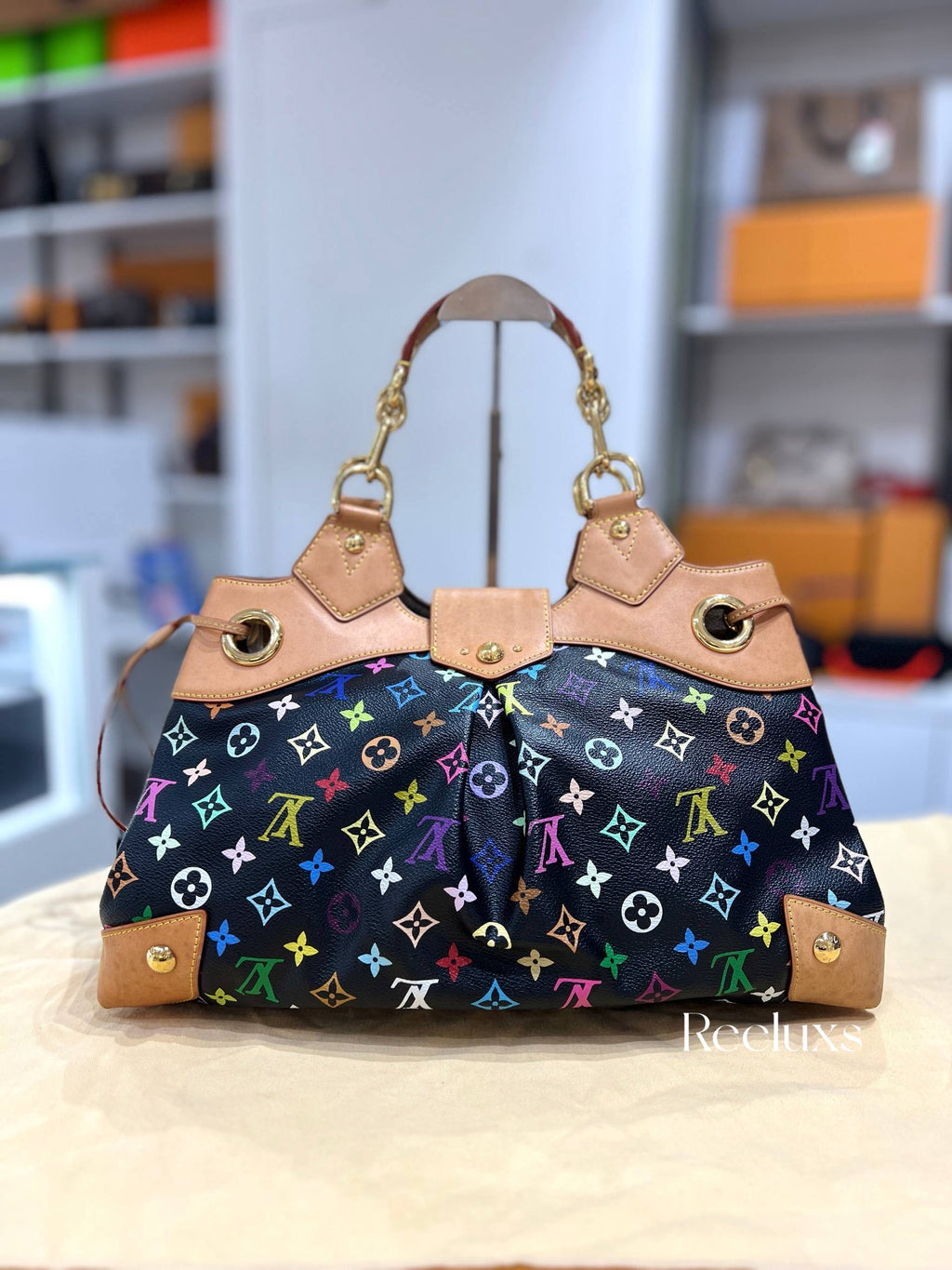 LOUIS VUITTON LV Ursula Black Multicolor Handbag