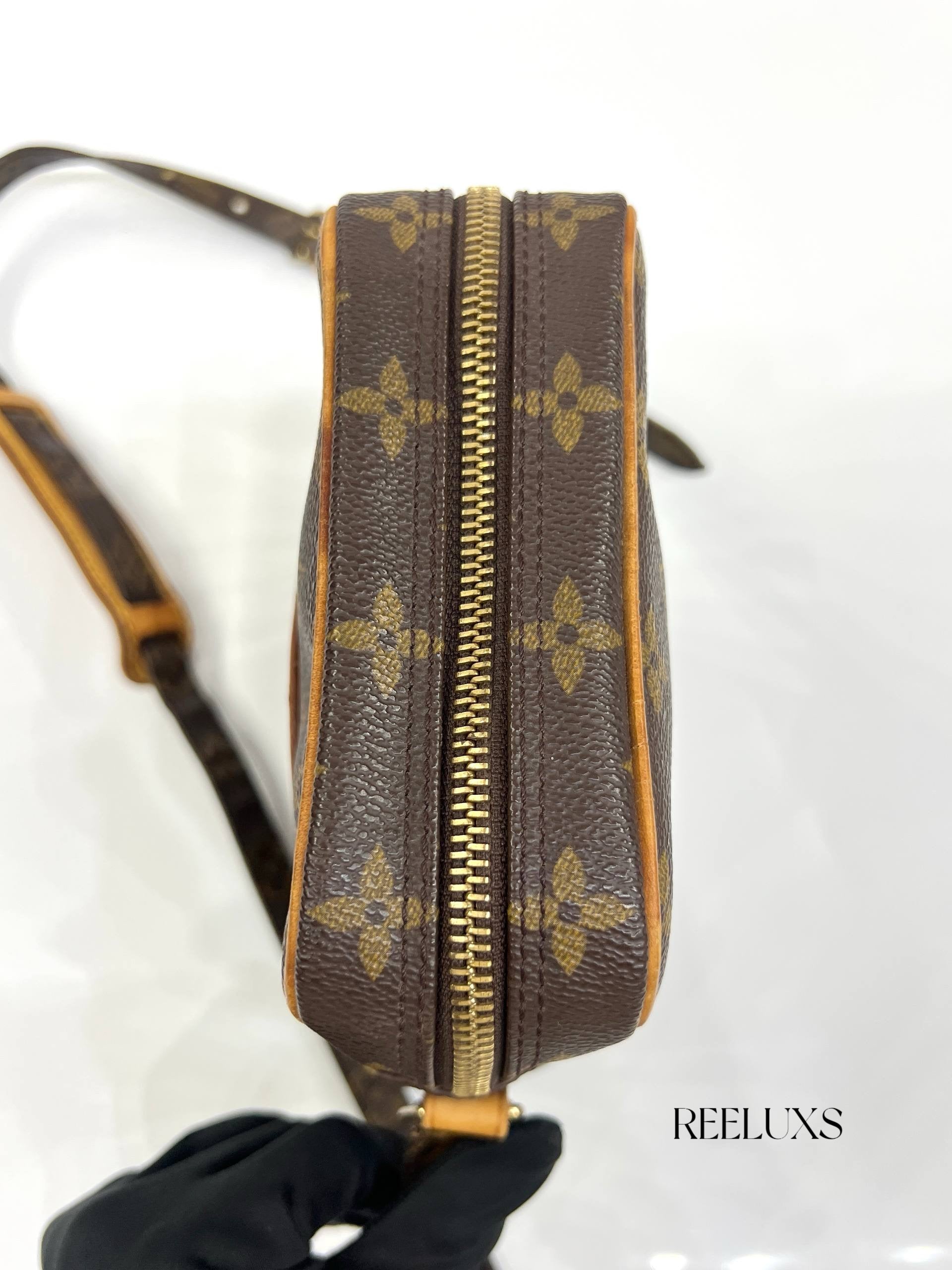 LOUIS VUITTON Danube Monogram Canvas Shoulder Bag For Women