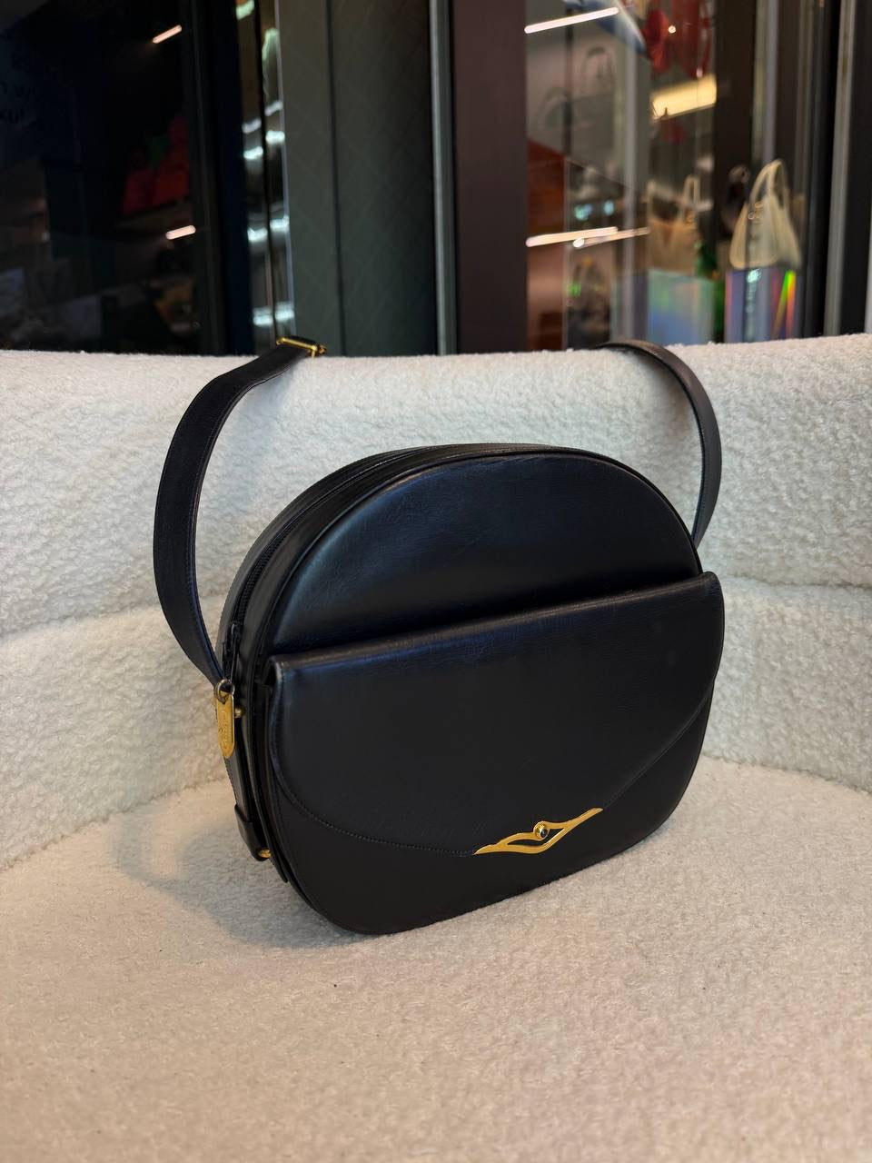 Cartier Leather Sapphire Line Shoulder Bag