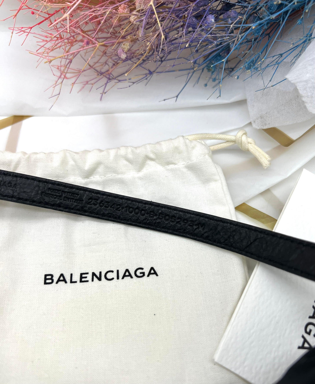 BALENCIAGA Bracelet Double Tour Black Silver - Reeluxs 