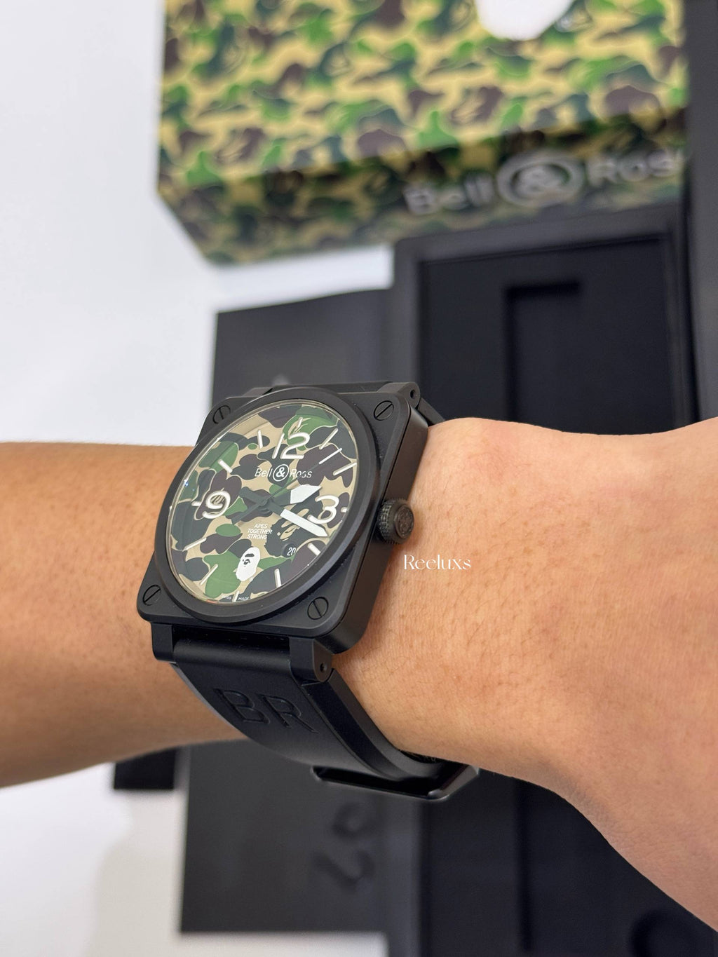 Full Set BELL & ROSS x BAPE BR 03-92 Green Camo
