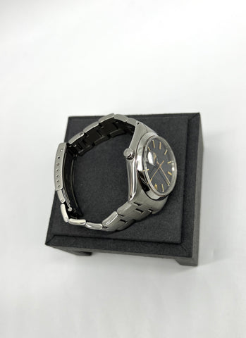 ROLEX Oysterdate Precision 34 Black UNISEX WATCH - Reeluxs 