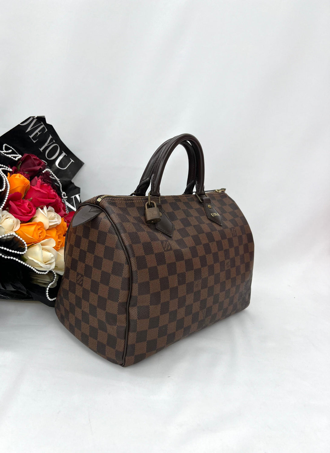 Louis Vuitton Damier Ebene Canvas Speedy Bandouliere 30 Bag - Reeluxs 